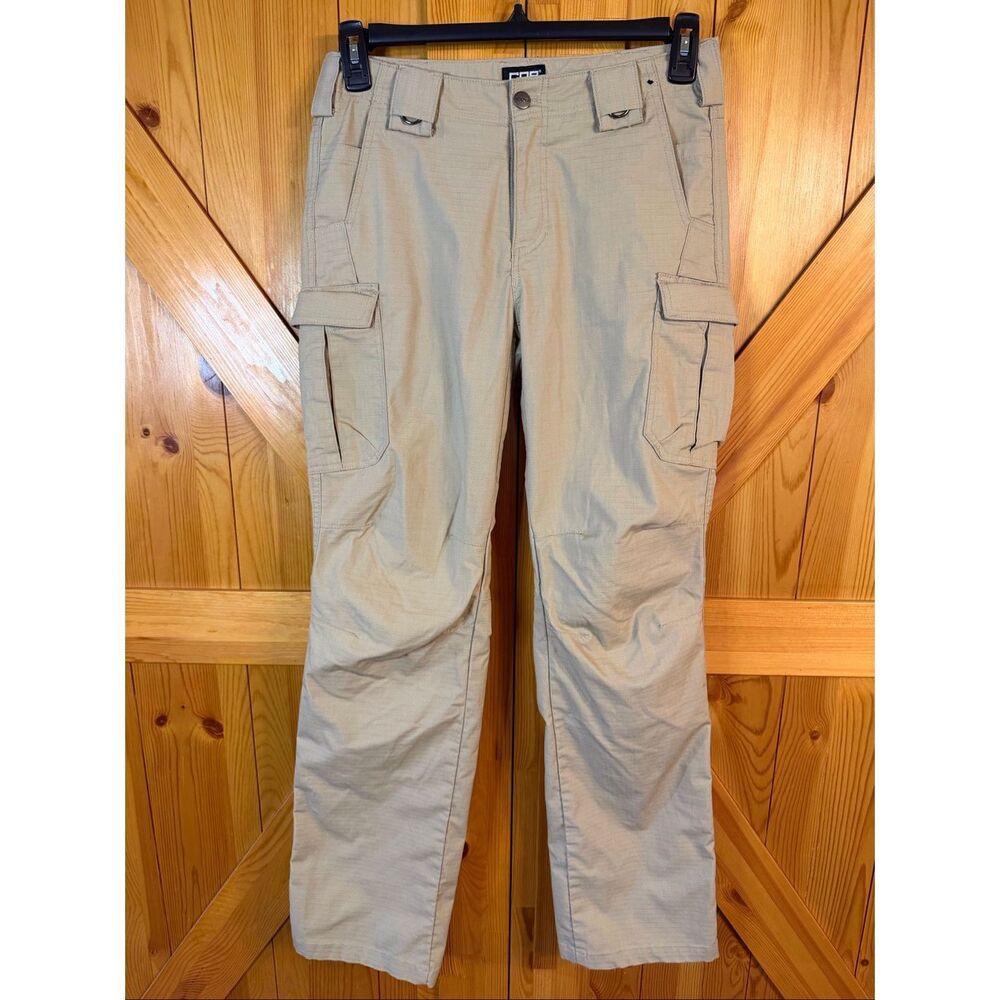 CQR Women’s Khaki Tactical Cargo Pants Size 8 L (6897)